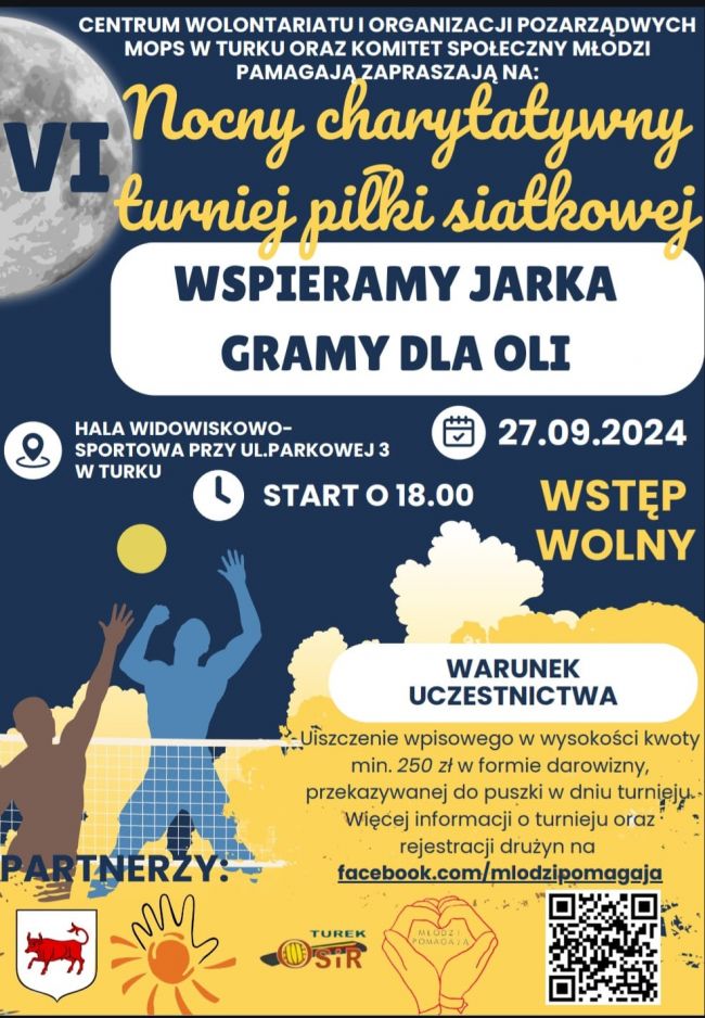 VI NOCNY CHARYTATYWNY TURNIEJ PIŁKI SIATKOWEJ